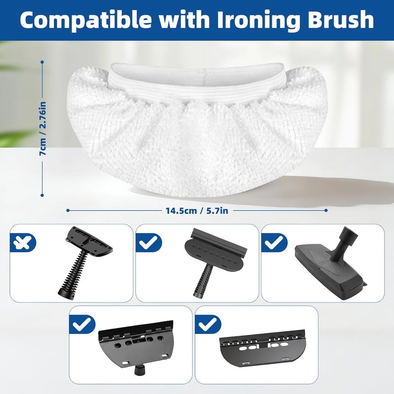 LOVECO 8 Pack Universal Microfiber Cloths for Handheld Steam Cleaner - Compatible with Bissell Steam Shot, PurSteam, Wagner Spraytech etc - Reusable Washable Steam Cleaner Accessories - Image 3